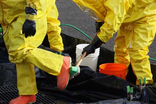 The spill of a common cleaning chemical is now the subject of a lawsuit.